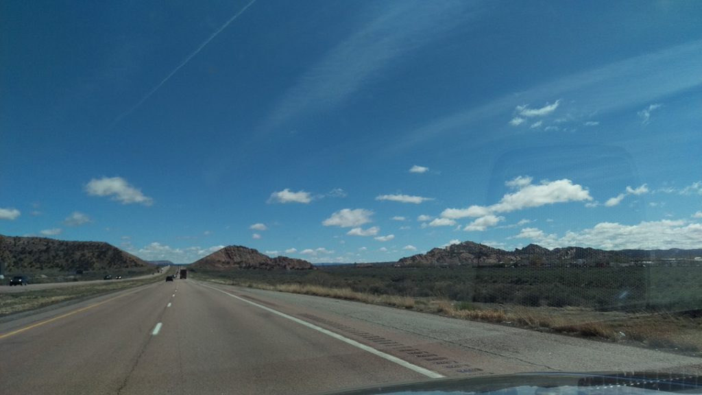 Just past Gallup, N.M. I had noted this formation...