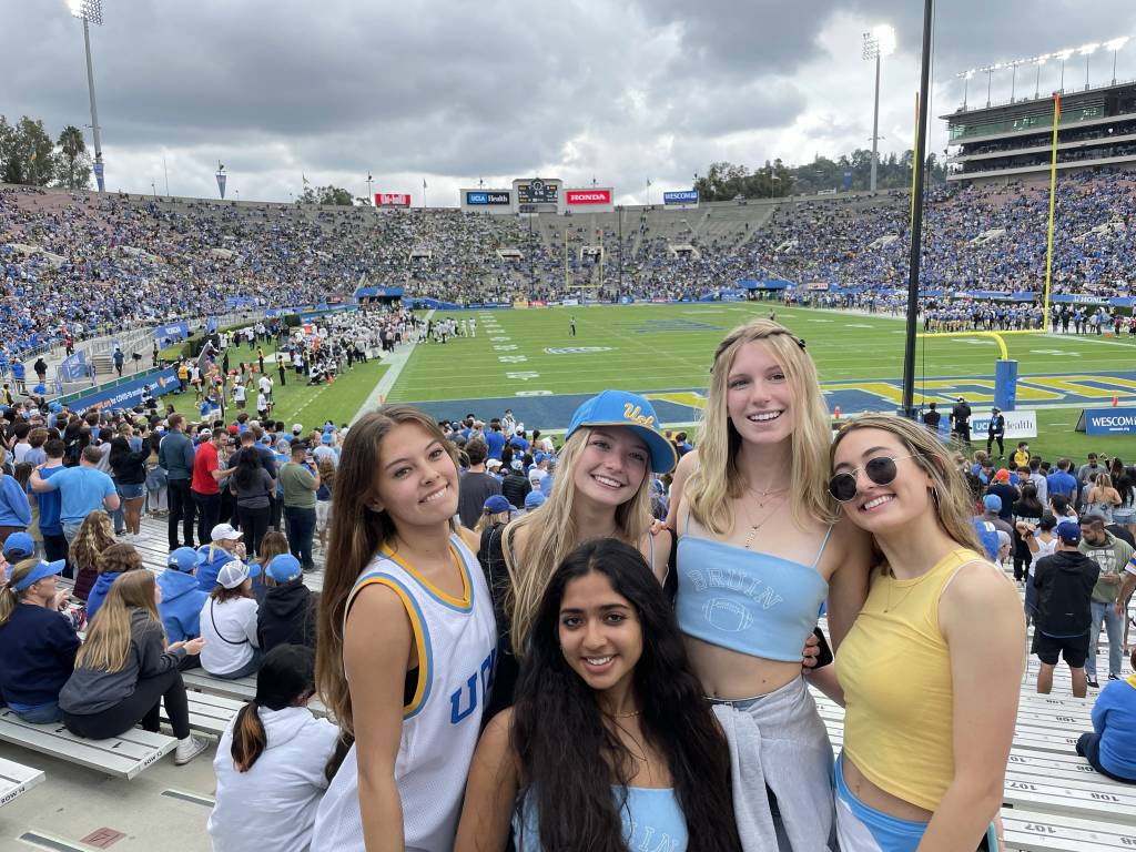 Girls at UCLA game
