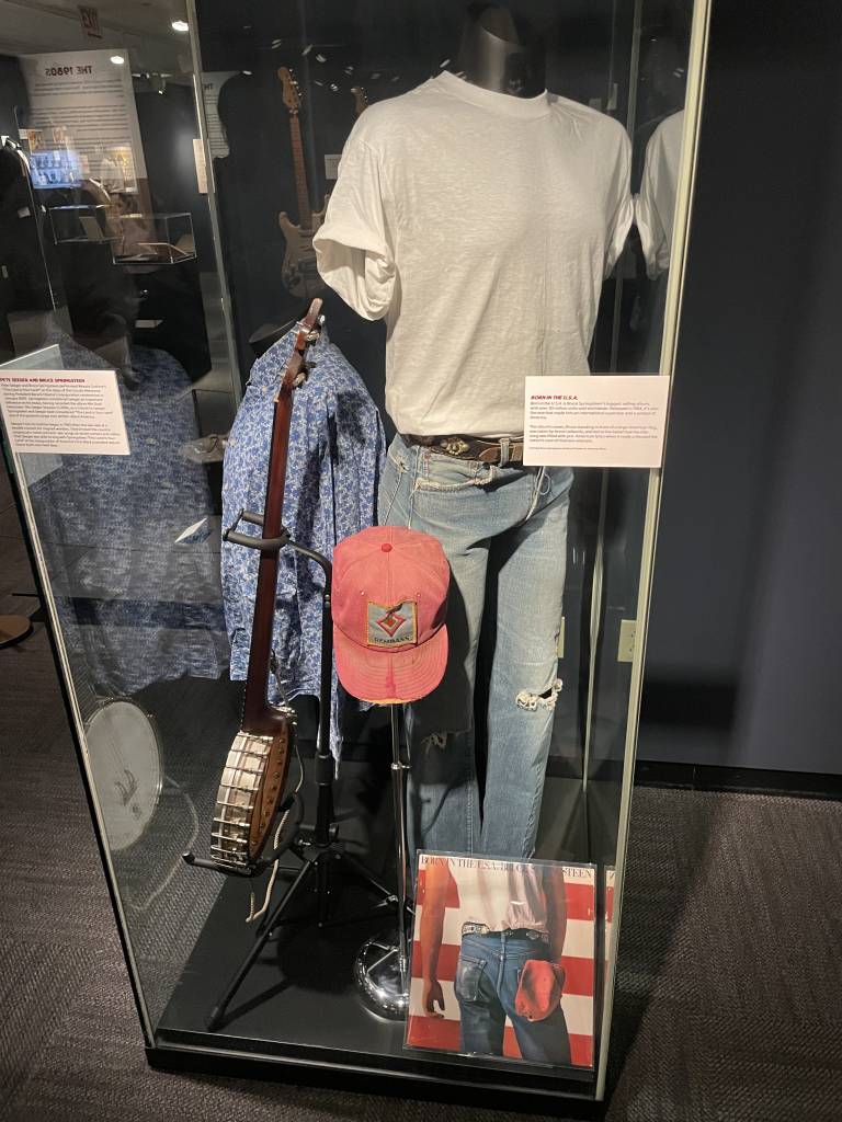 Bruce Springsteen's "Born in the USA" album-cover outfit.